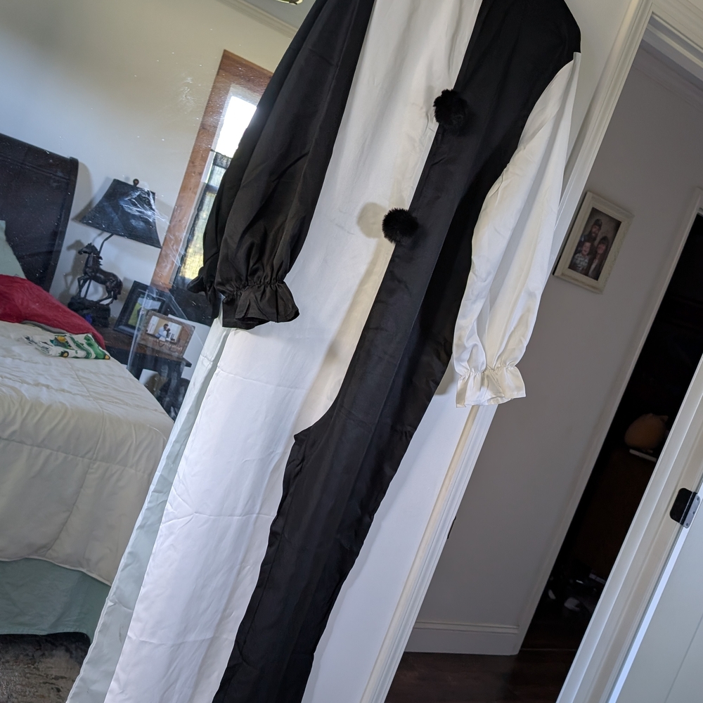 Creepy Black And White Clown Costume